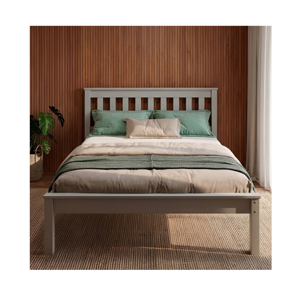 Mission Dove Grey Bed Frame