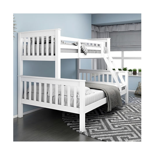 Mission White Triple Bunk Beds