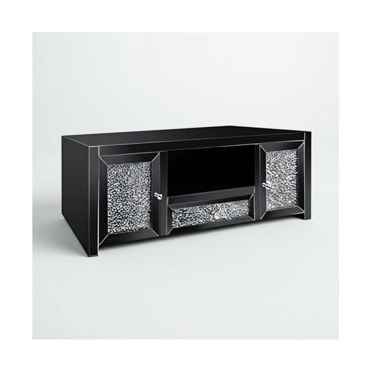 Diamond Crush T.V Unit Black.