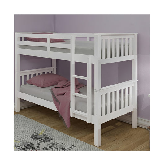 Mission White Wooden Bunk Bed
