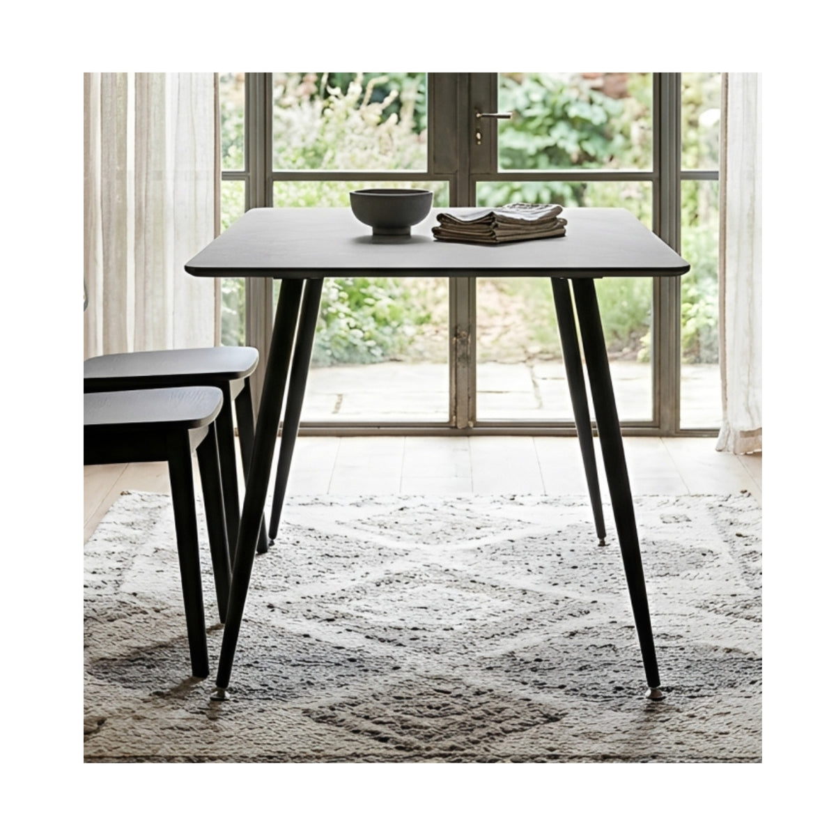 Miami Square Fixed Top Concrete Grey Table