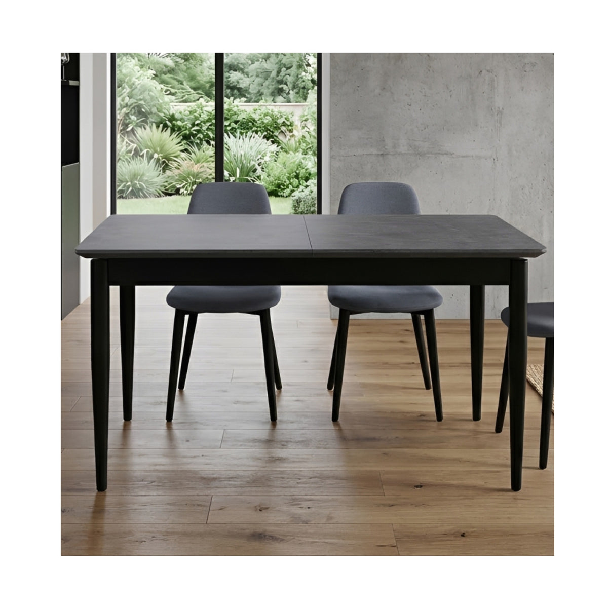 Miami Concrete Grey Extending Table