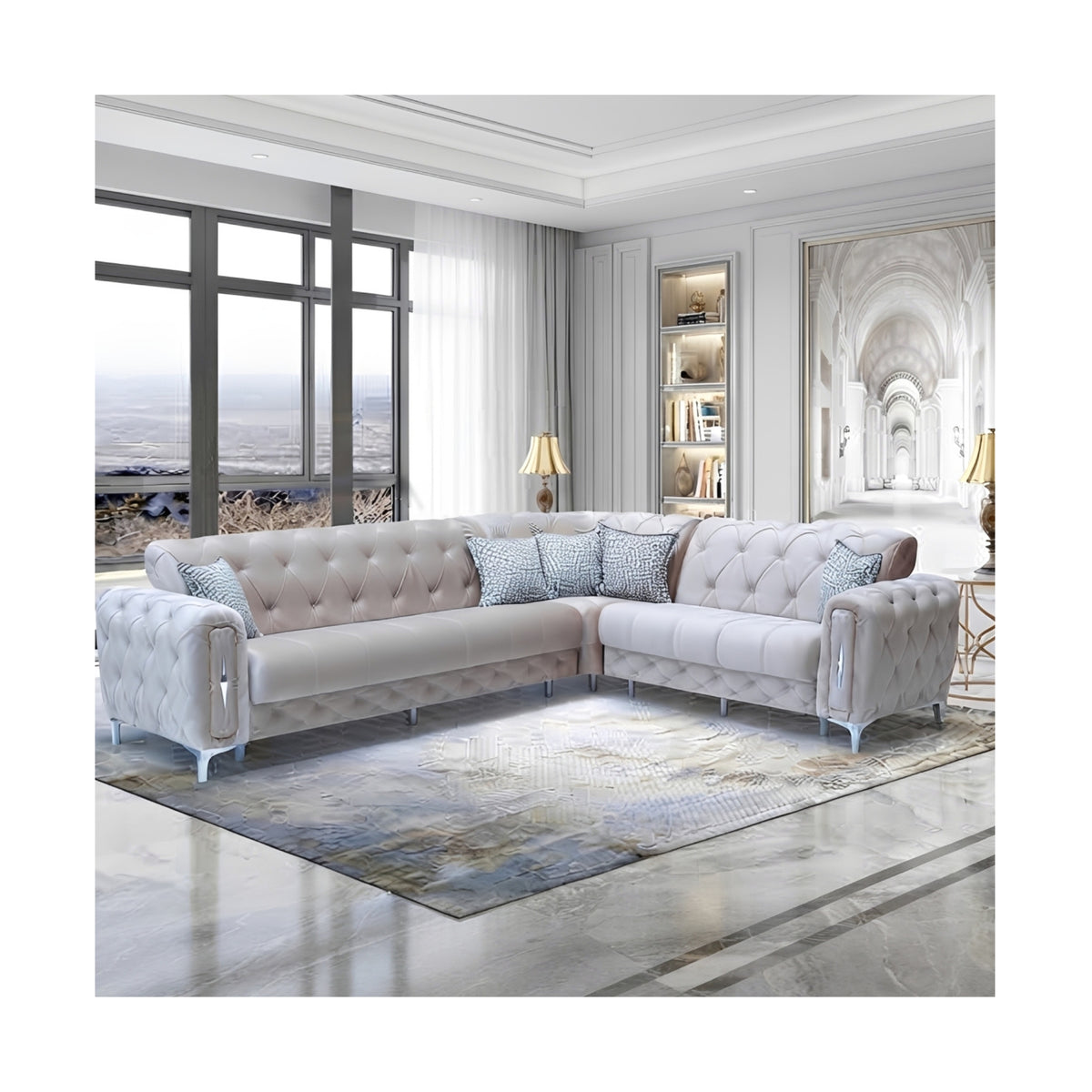 Lotto 3 + C + 2 Corner Sofa Set