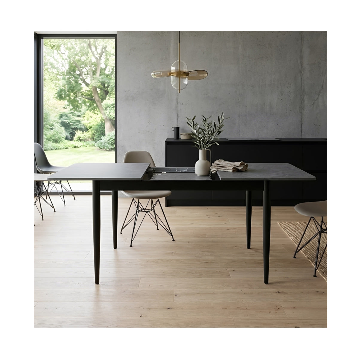 Miami Concrete Grey Extending Table