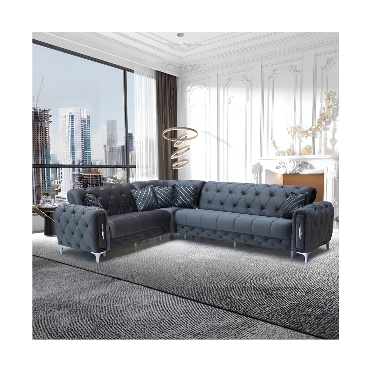 Lotto 3 + C + 2 Corner Sofa Set