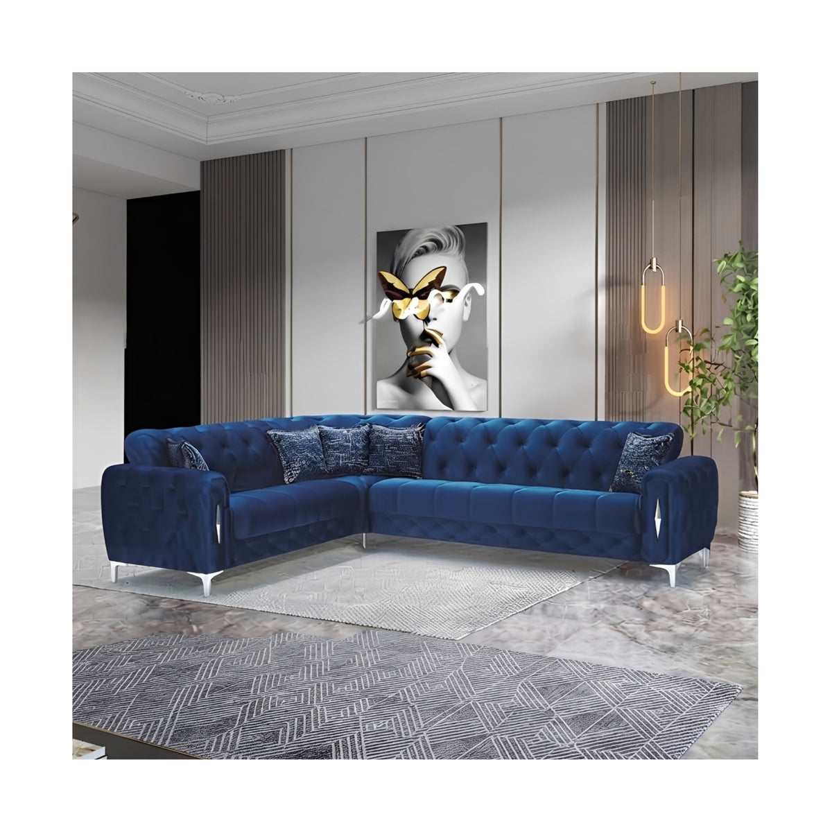 Lotto 3 + C + 2 Corner Sofa Set