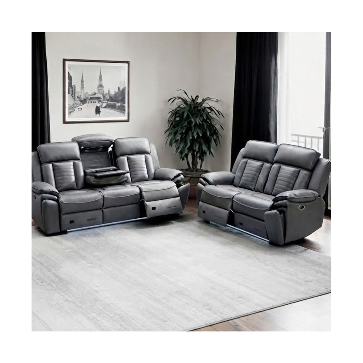 Savilla Leather Suite 2 Seater