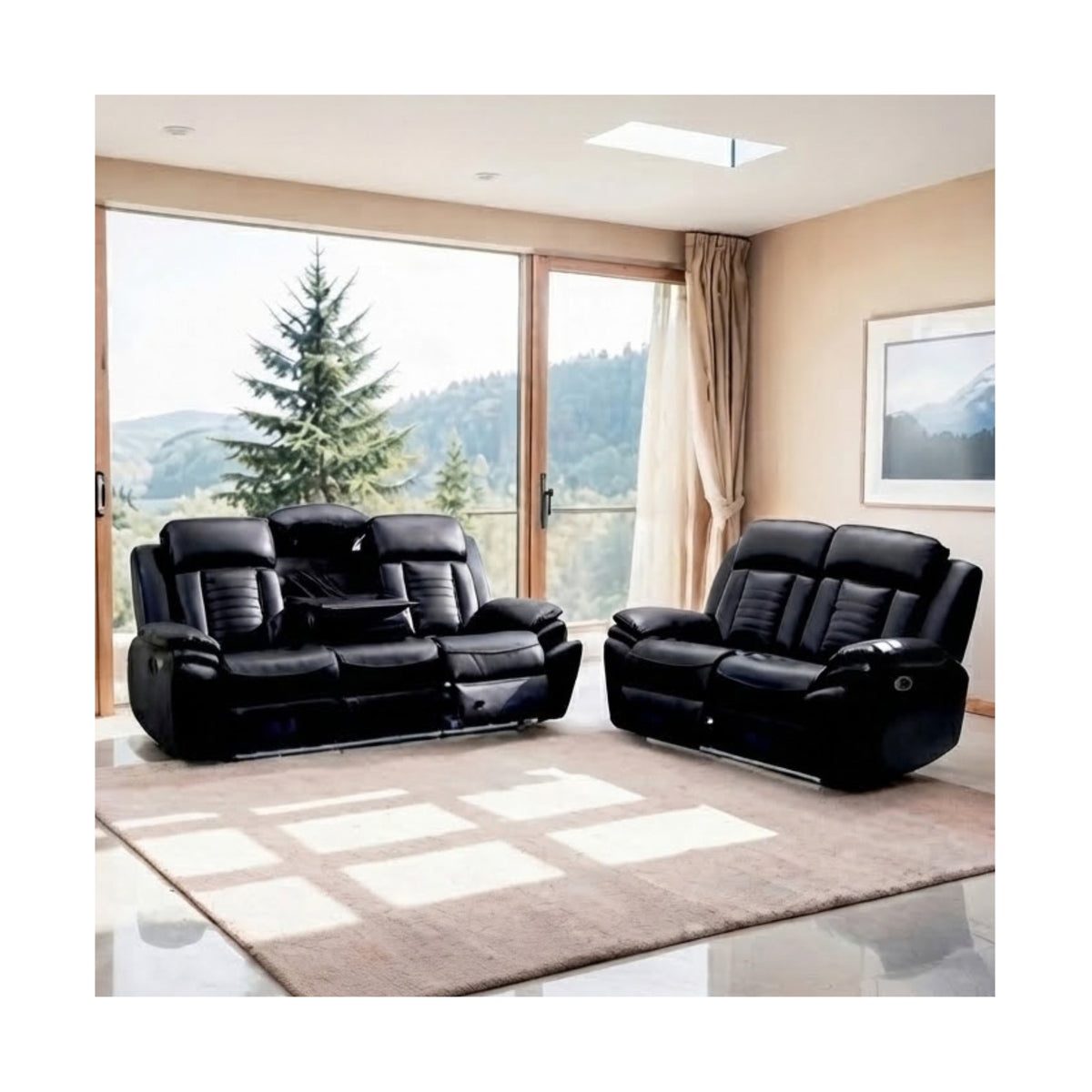 Savilla Leather Suite 2 Seater