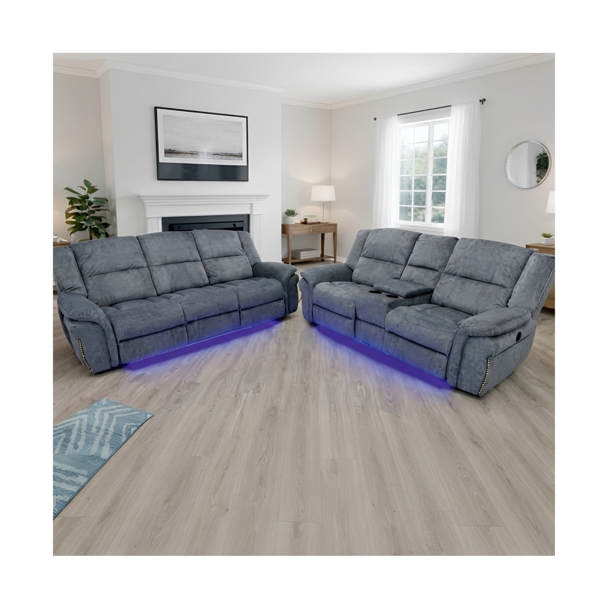 Berlin Fabric Recliner 2 Seater