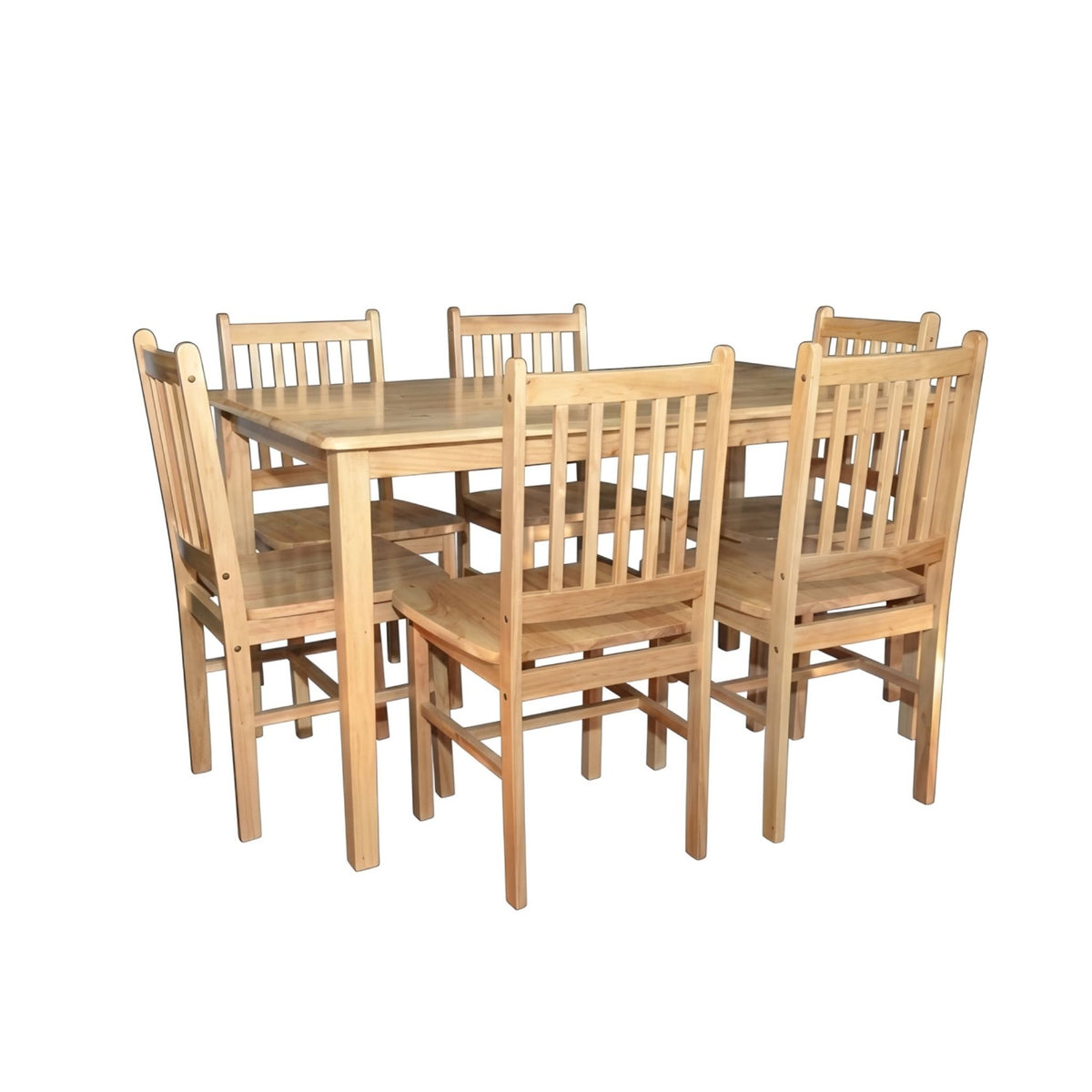 Malay Large Dining Set with Malay Wooden Chairs