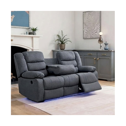 Sorrento Fabric Electric Recliner 3 Seater