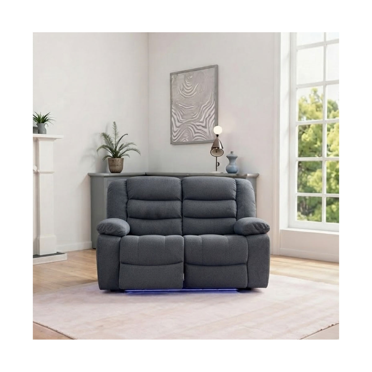 Sorrento Fabric Electric Recliner 2 Seater