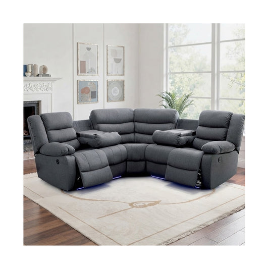 Sorrento Fabric Electric Recliner Corner