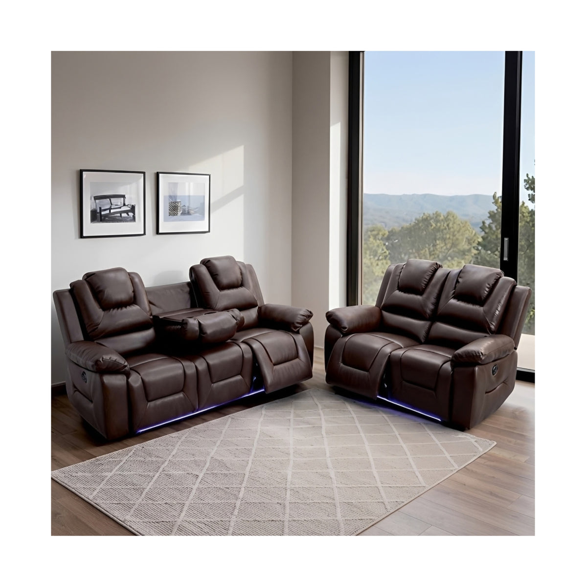 Oxford Electric Leather Suite 2 Seater