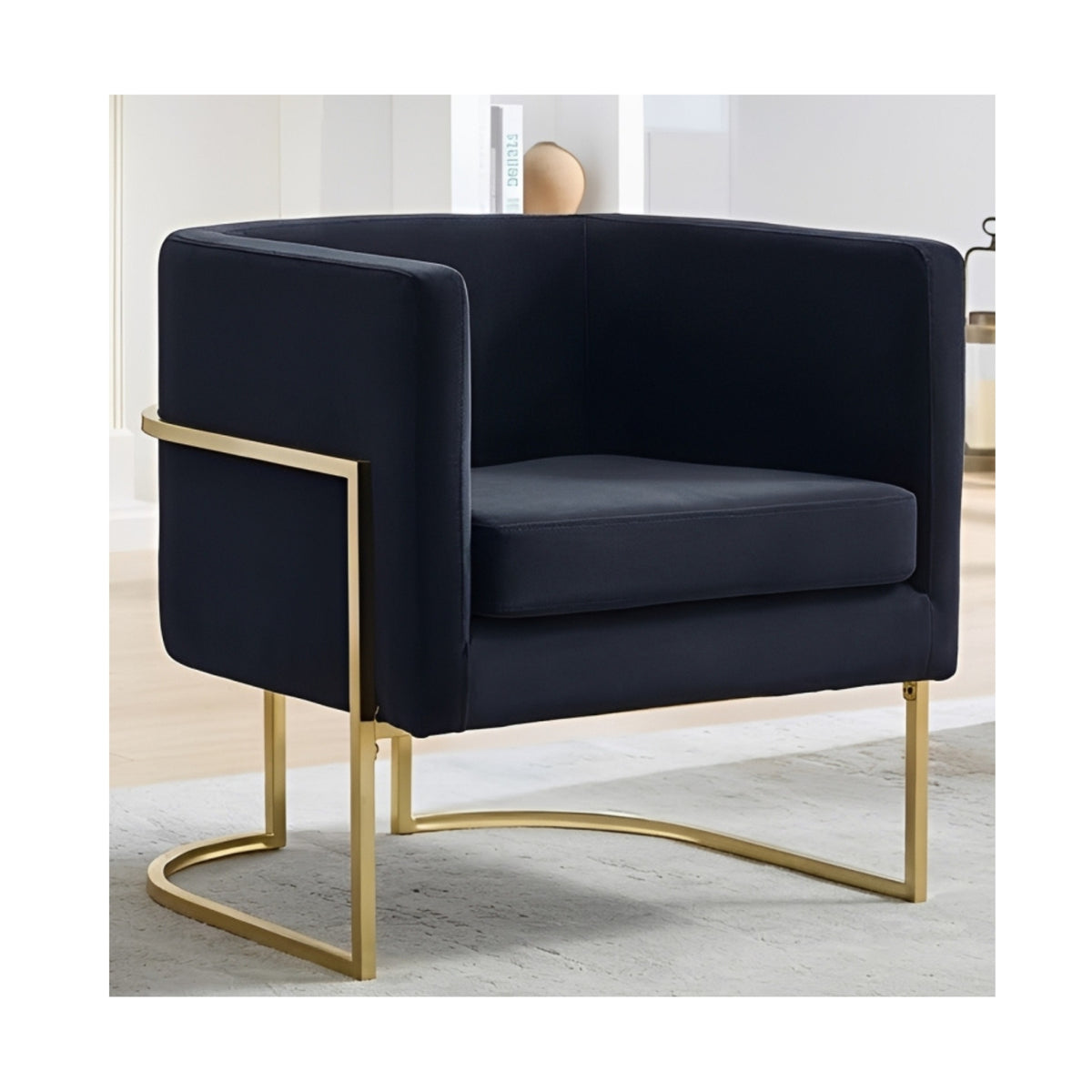 Valerie Navy Velvet Chair