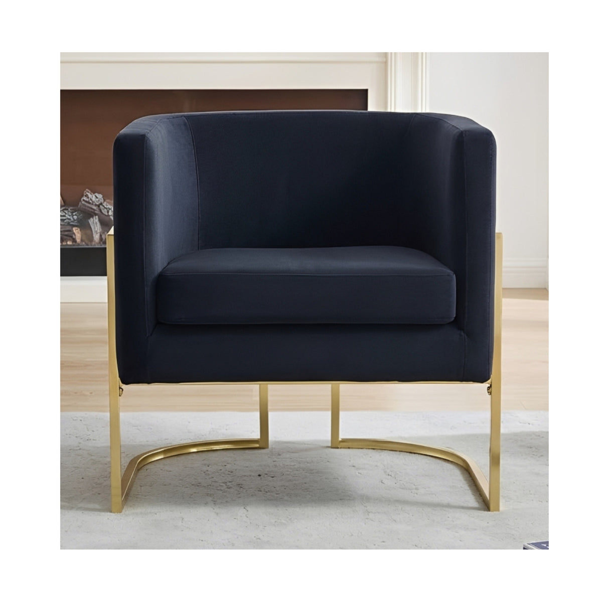 Valerie Navy Velvet Chair