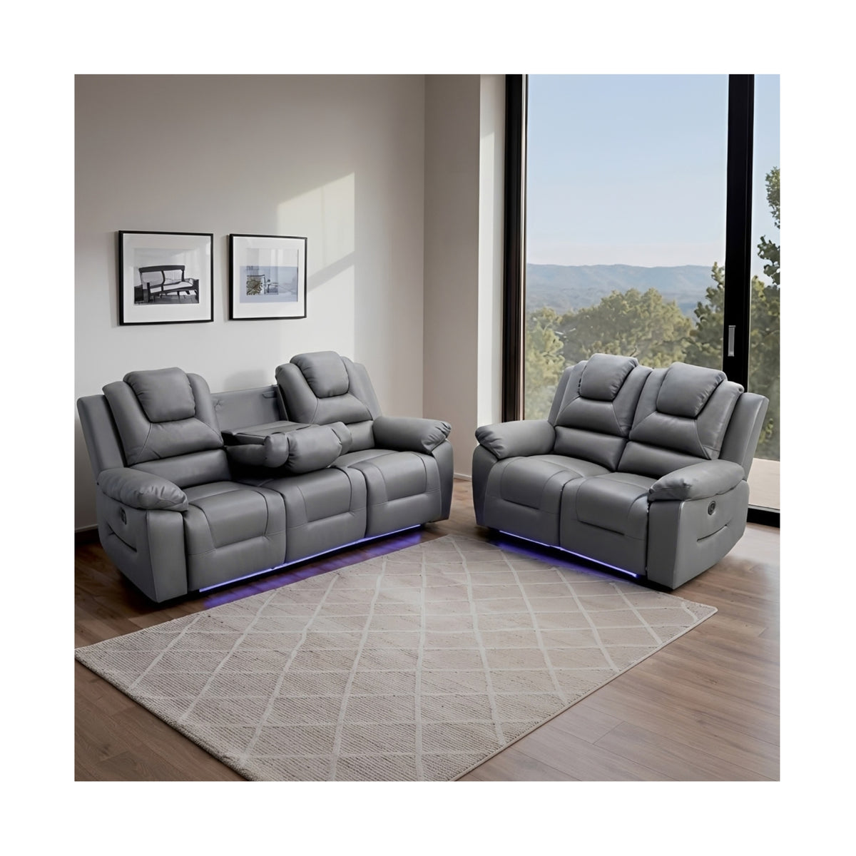 Oxford Electric Leather Suite 2 Seater