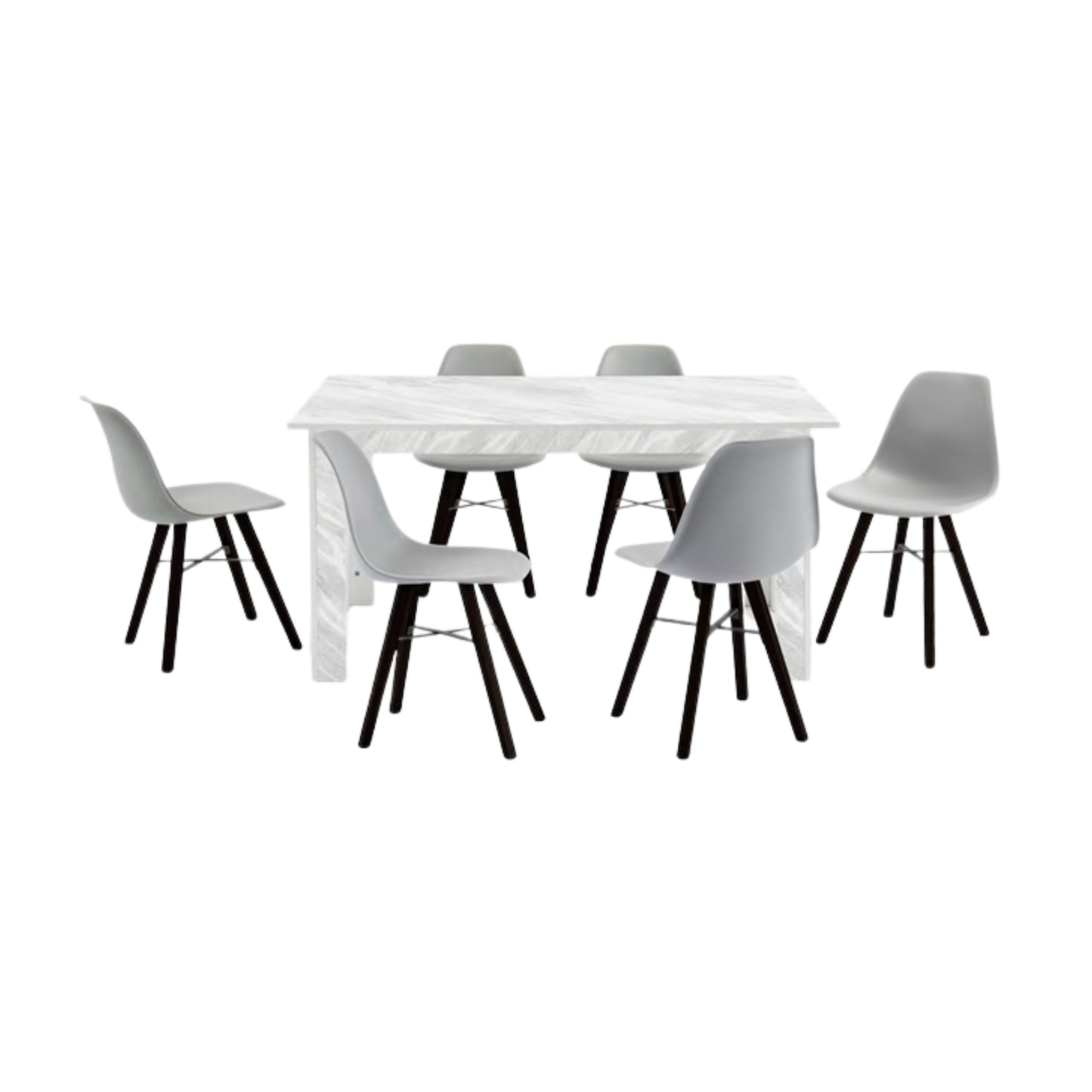 Melbourne Marble Dining Set with Kimberley Chairs