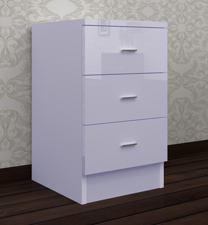 Norvik 3 Drawer Bedside Cabinet