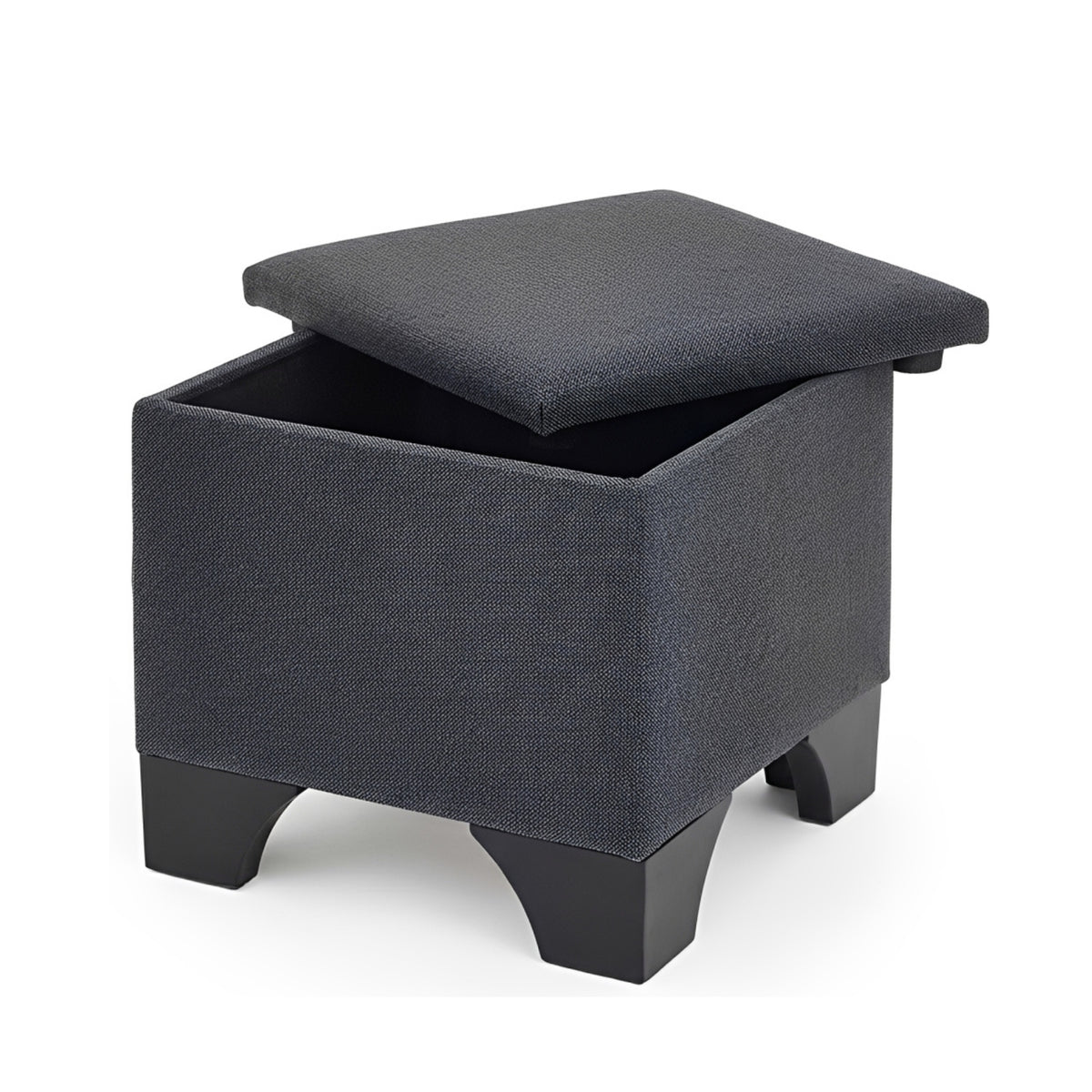 Grace Charcoal Grey Fabric Storage Footstool