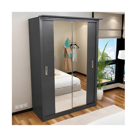 Madrid High Gloss 2 Door Slider Wardrobe