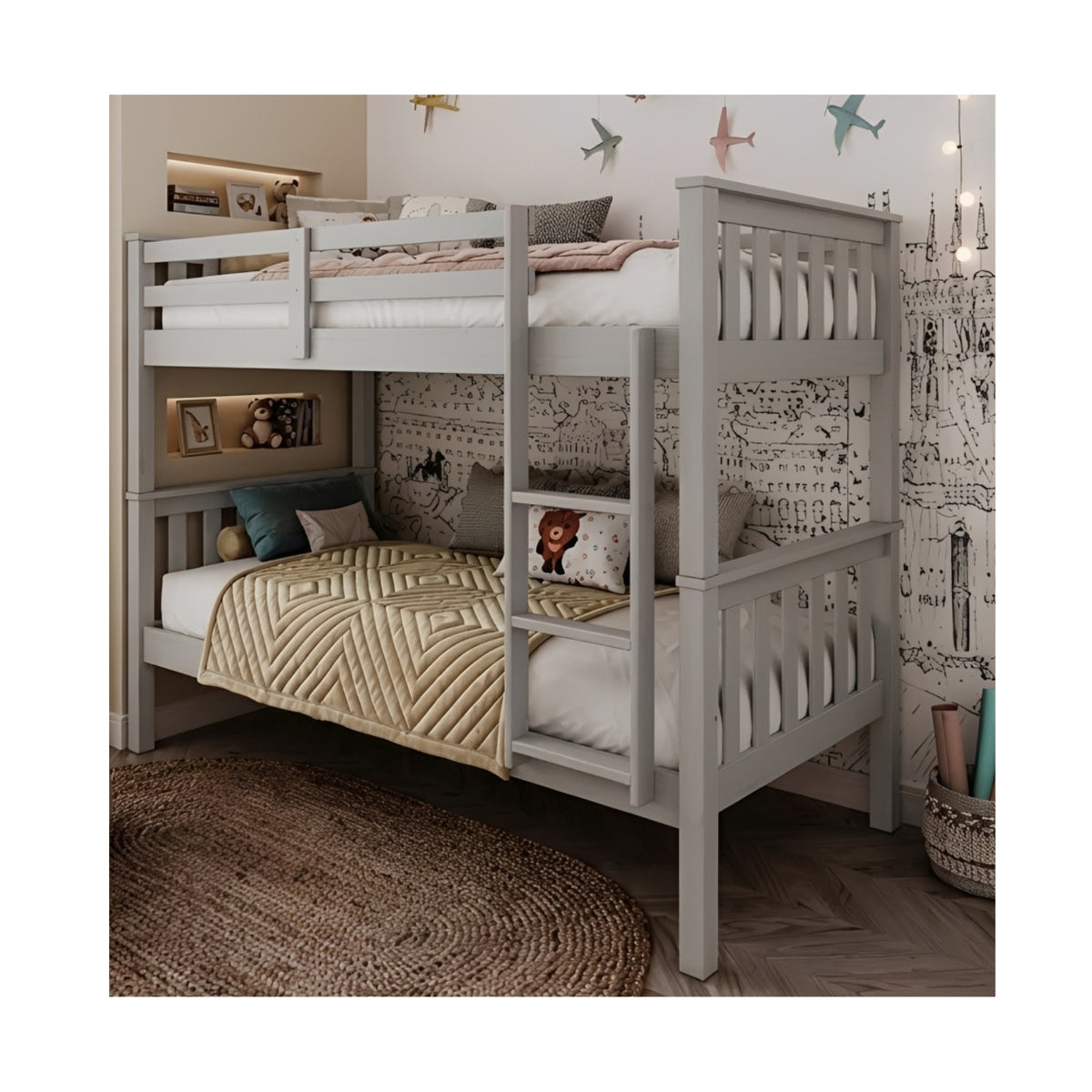 Mission Dove Grey Bunk Bed