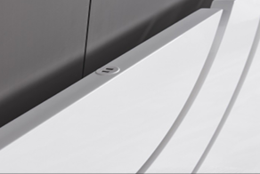 Eclipse White High Gloss Storage Bed
