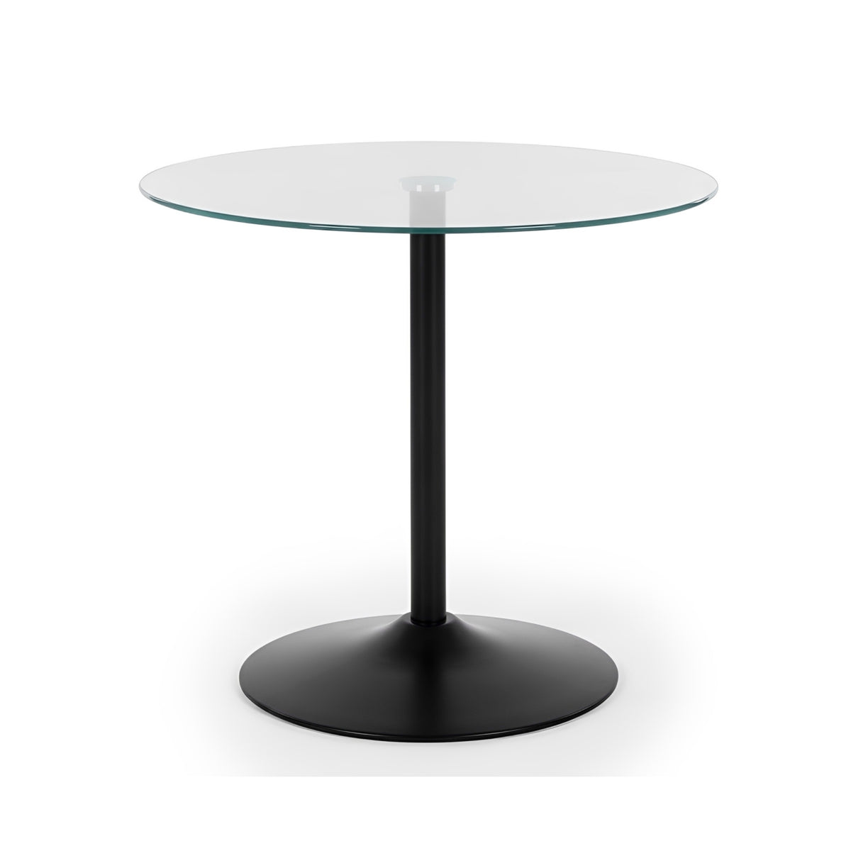 Scarlet Round Table with Violet Grey PU Chairs