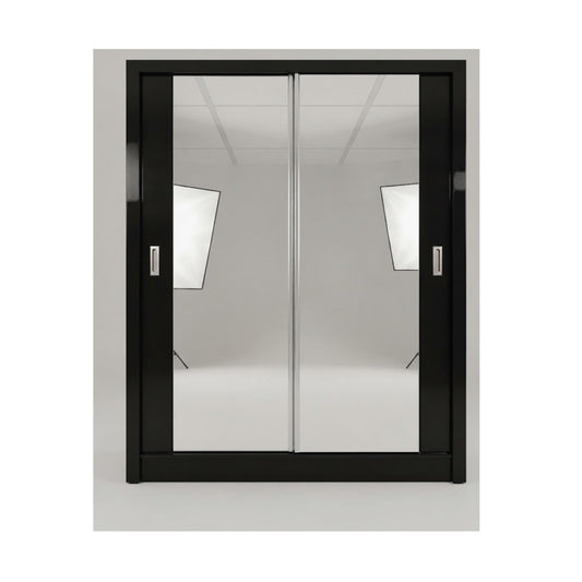 Chicago High Gloss Wardrobe 2 Door Slider 180cm