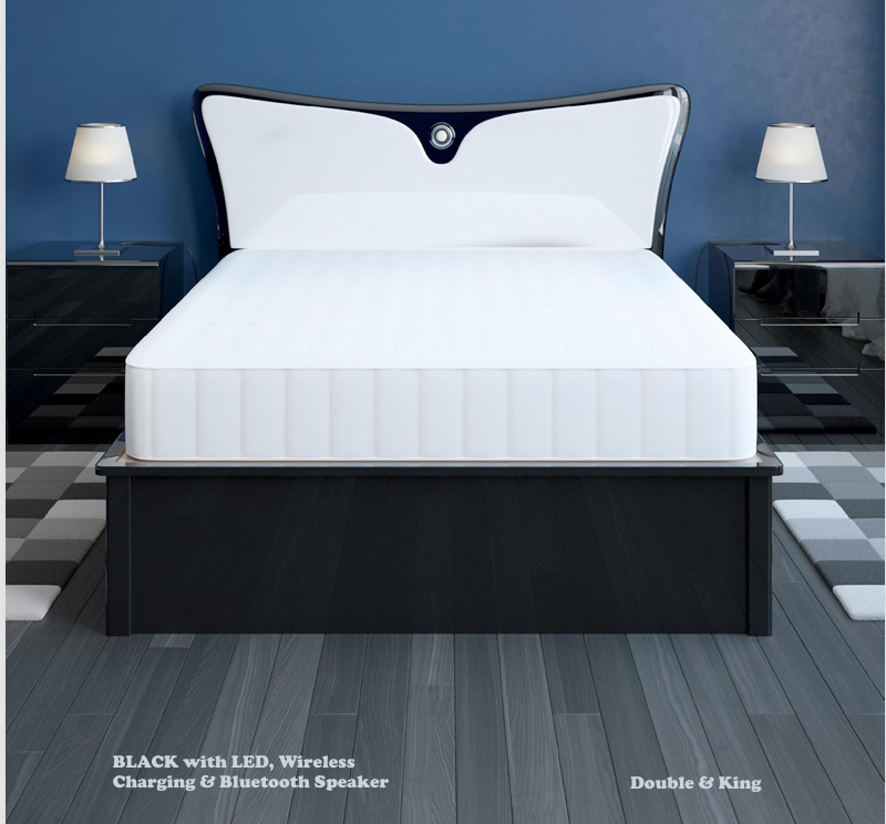 302 High Gloss Storage Bed