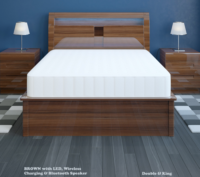 305 High Gloss Storage Bed