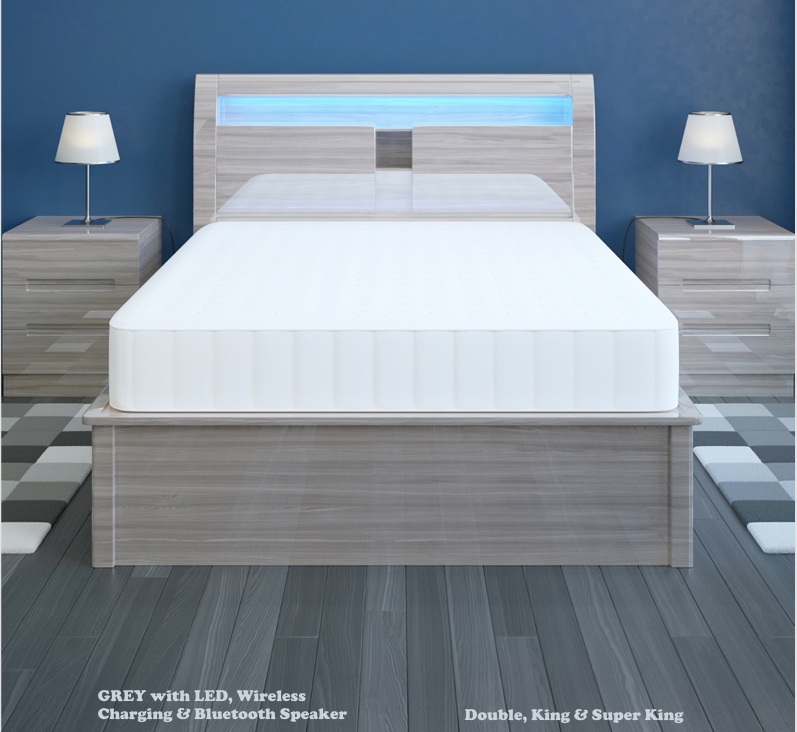 305 High Gloss Storage Bed