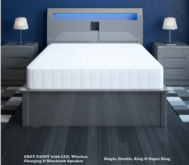 305 High Gloss Storage Bed
