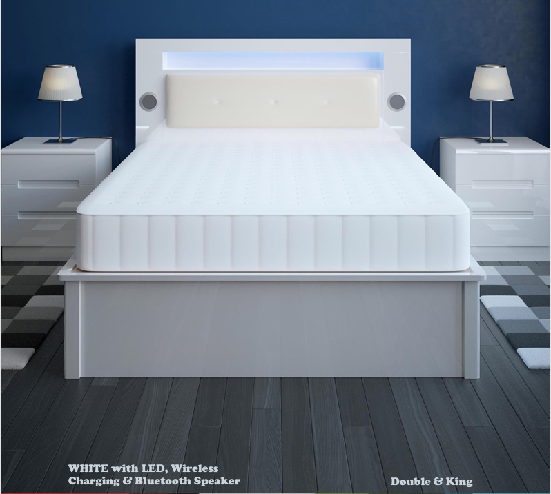 307 High Gloss Storage Bed
