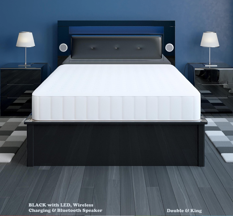 307 High Gloss Storage Bed