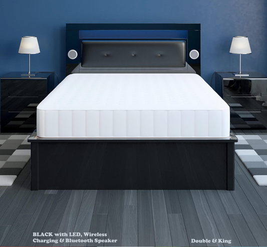 307 High Gloss Storage Bed
