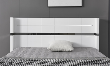 Kensington Wing White High Gloss Storage Bed