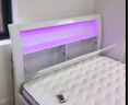 Madrid Wallnut High Gloss Storage Bed