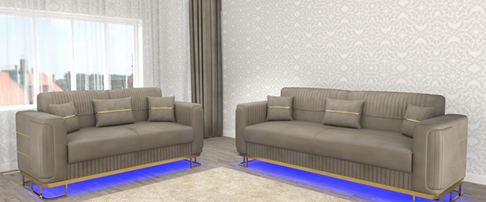 Fashion 3+2 Sofa Set