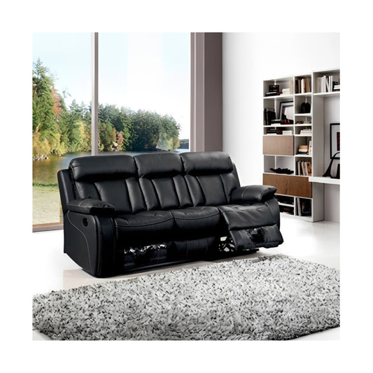Vancouver Leather Recliner 3 Seater