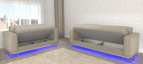 Fashion 3+2 Sofa Set