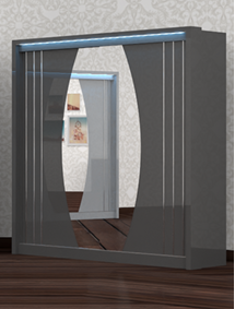 Milan 204cm Sliding Wardrobe