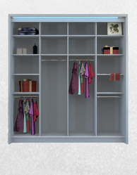 Berlin 204cm Sliding Wardrobe
