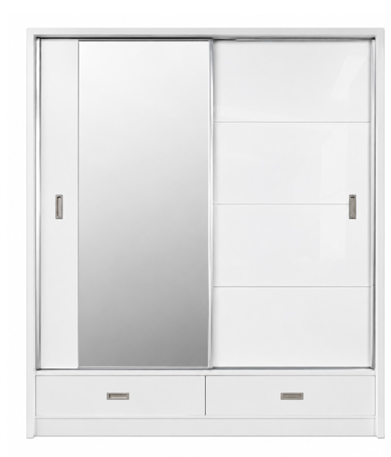 Mayfair High Gloss Wardrobe 2 Door Slider 208cm