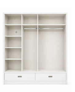 Mayfair High Gloss Wardrobe 2 Door Slider 208cm