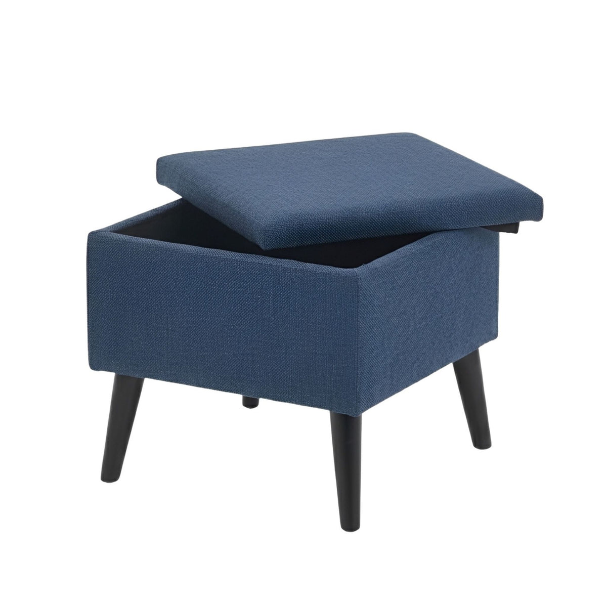Chic Navy Storage Footstool