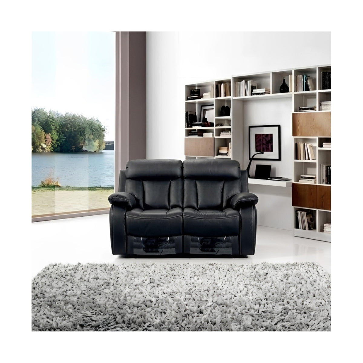 Vancouver Leather Recliner  2 Seater