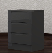 Fenlo 3 Drawer Bedside Cabinet