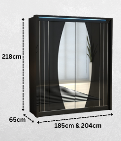 Milan 204cm Sliding Wardrobe
