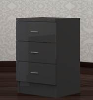 Norvik 3 Drawer Bedside Cabinet
